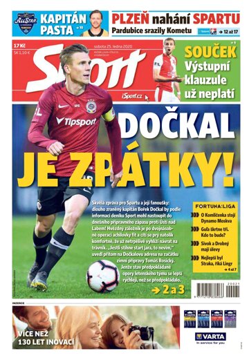 Obálka e-magazínu Sport 25.1.2020