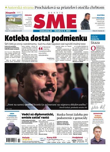 Obálka e-magazínu SME 6-4-2022