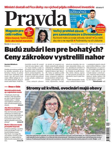 Obálka e-magazínu Pravda 29. 02. 2024