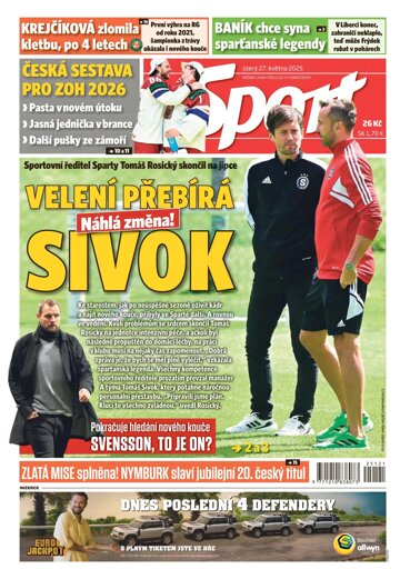 Obálka e-magazínu Sport 27.5.2025