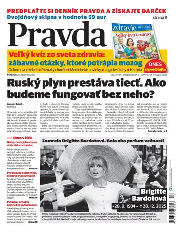 Obálka e-magazínu Pravda 29. 12. 2025
