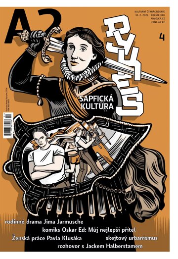 Obálka e-magazínu A2 kulturní čtrnáctideník dykes: sapfická kultura