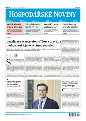 Obálka e-magazínu Hospodářské noviny 073 - 16.4.2026