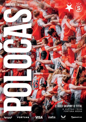 Obálka e-magazínu Poločas 26/2025č.20 Slavia - Sparta