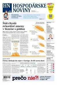 Obálka e-magazínu Hospodárske noviny 23.04.2014