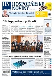 Obálka e-magazínu Hospodárske noviny 5.11.2014