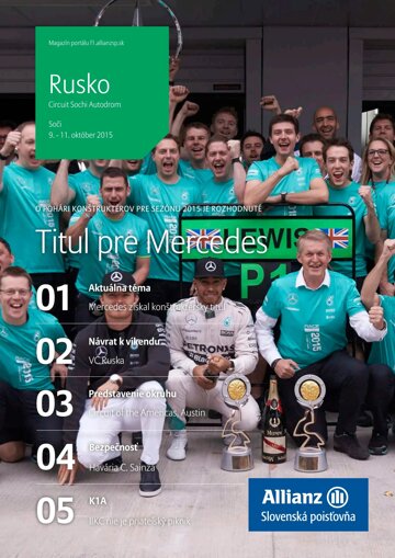 Obálka e-magazínu Magazín F1 12/2015