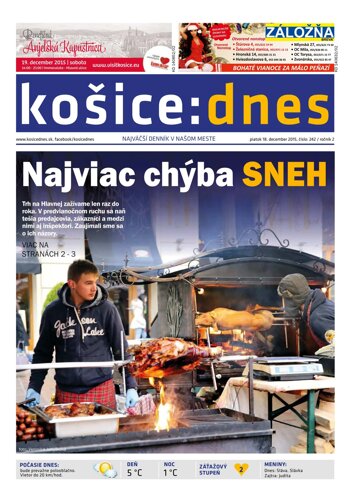 Obálka e-magazínu košice:dnes 18.12.2015