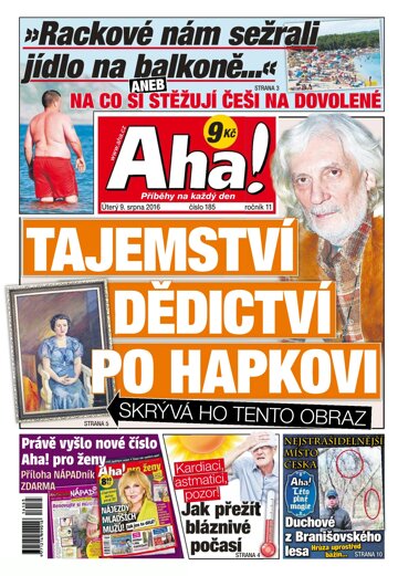 Obálka e-magazínu AHA! 9.8.2016