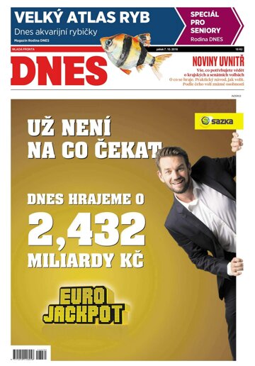 Obálka e-magazínu MF Dnes 7.10.2016