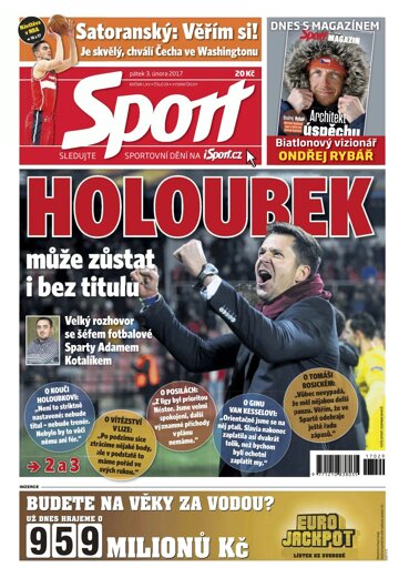 Obálka e-magazínu Sport 3.2.2017