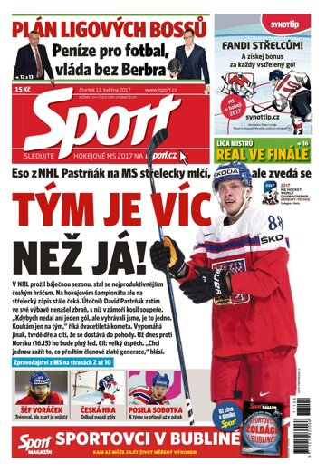 Obálka e-magazínu Sport 11.5.2017