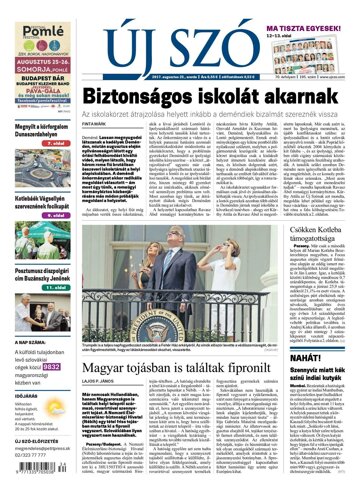 Obálka e-magazínu Új Szó 23.8.2017