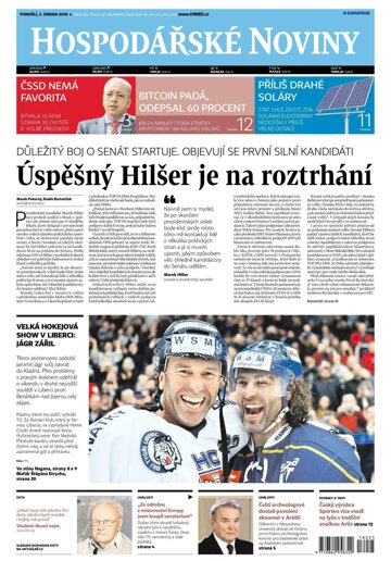 Obálka e-magazínu Hospodářské noviny 025 - 5.2.2018