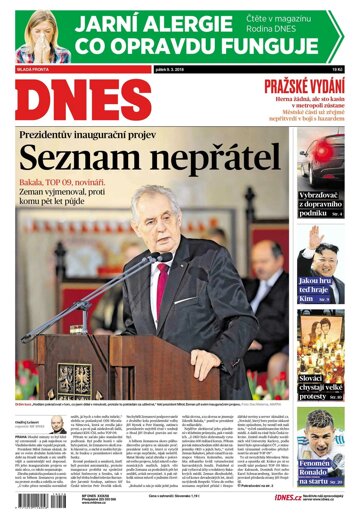 Obálka e-magazínu MF Dnes 9.3.2018