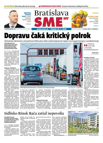 Obálka e-magazínu SME MY Bratislava 25/1/2019