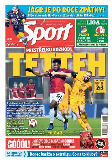 Obálka e-magazínu Sport 19.2.2019