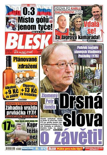 Obálka e-magazínu Blesk 14.5.2019