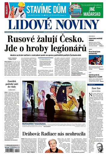 Obálka e-magazínu Lidové noviny 22.8.2019