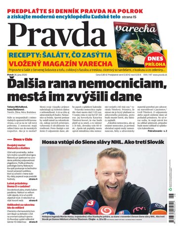 Obálka e-magazínu Pravda 26. 6. 2020