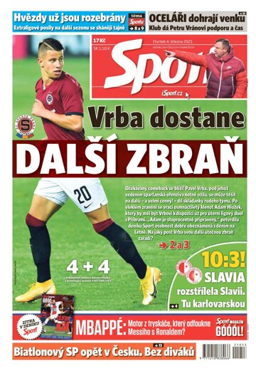 Obálka e-magazínu Sport 4.3.2021