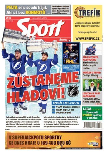 Obálka e-magazínu Sport 15.10.2021