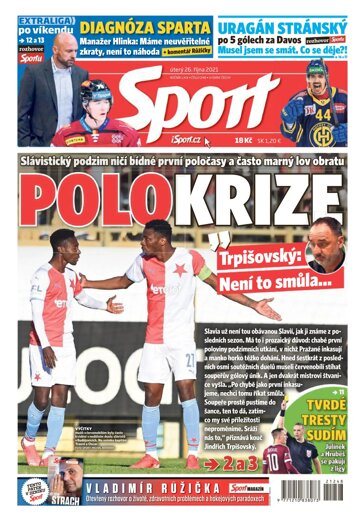 Obálka e-magazínu Sport 26.10.2021