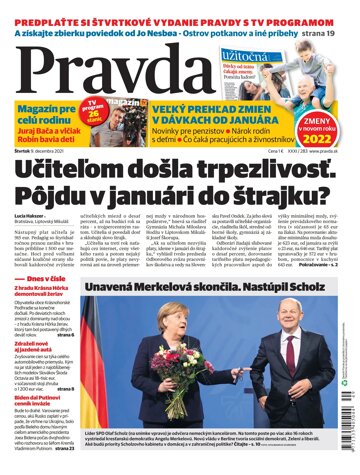 Obálka e-magazínu Pravda 9. 12. 2021