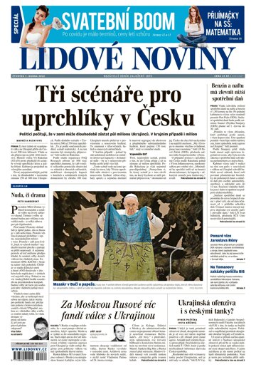 Obálka e-magazínu Lidové noviny 7.4.2022