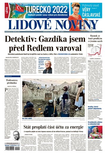 Obálka e-magazínu Lidové noviny 23.6.2022
