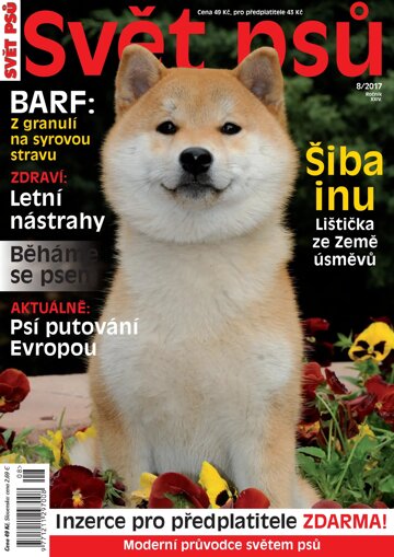 Obálka e-magazínu Svět psů 8/2017