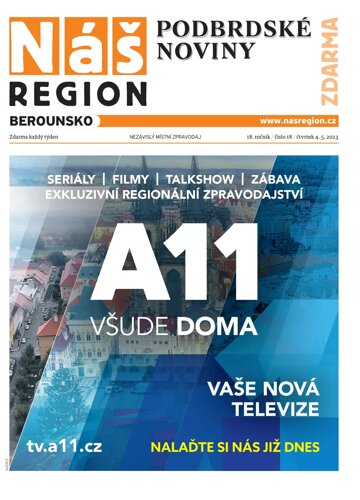 Obálka e-magazínu Náš Region - Berounsko 18/2023
