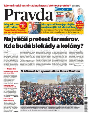 Obálka e-magazínu Pravda 22. 2. 2024