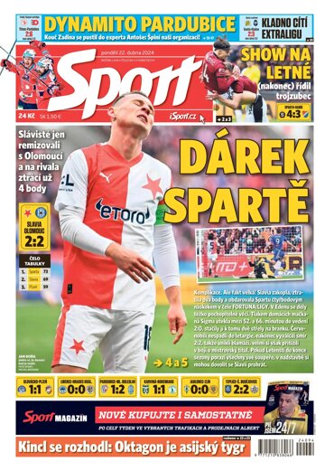 Obálka e-magazínu Sport 22.4.2024