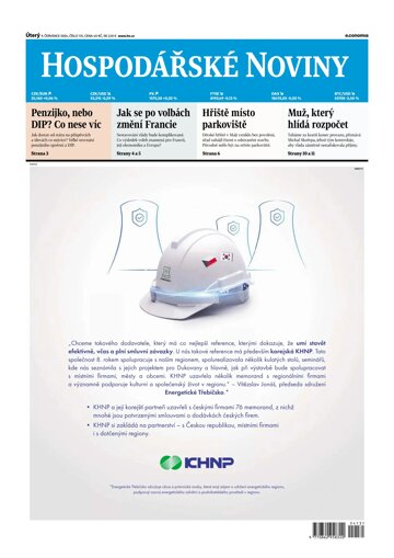 Obálka e-magazínu Hospodářské noviny 131 - 9.7.2024