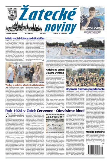 Obálka e-magazínu Žatecké noviny 28/24