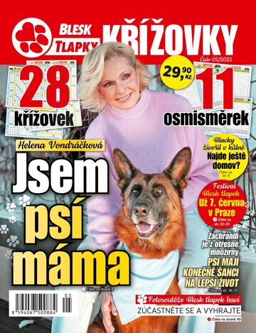 Obálka e-magazínu Blesk Tlapky Křížovky 5/2025