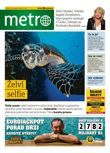 Obálka e-magazínu deník METRO 25.7.2025
