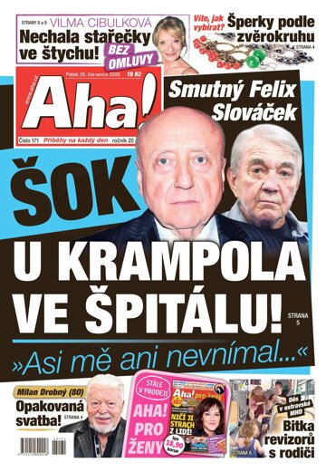 Obálka e-magazínu AHA! 25.7.2025