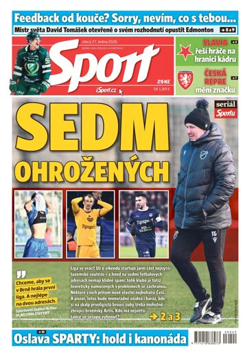 Obálka e-magazínu Sport 27.1.2026