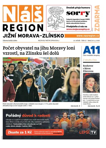 Obálka e-magazínu Náš Region - Jižní Morava/Zlínsko 17/2026