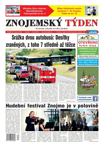 Obálka e-magazínu Znojemský týden 30/2026