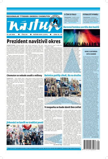 Obálka e-magazínu Nástup 39/2026