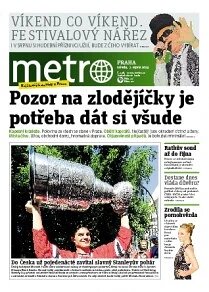 Obálka e-magazínu deník METRO 7.8.2013