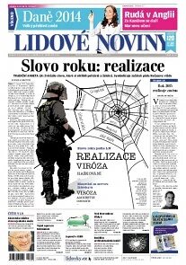 Obálka e-magazínu Lidové noviny 28.12.2013