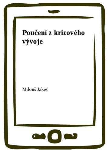 Obálka knihy Poučení z krizového vývoje