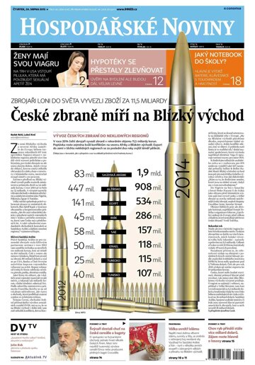 Obálka e-magazínu Hospodářské noviny 161 - 20.8.2015