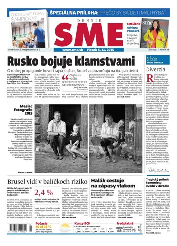 Obálka e-magazínu SME 6.11.2015
