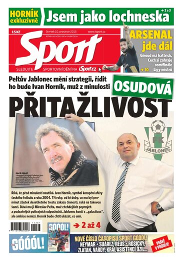 Obálka e-magazínu Sport 10.12.2015