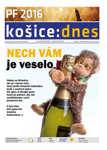 Obálka e-magazínu košice:dnes 31.12.2015